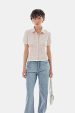 Ruby Top in Stripe Cream