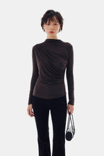 Iris Top in Brown