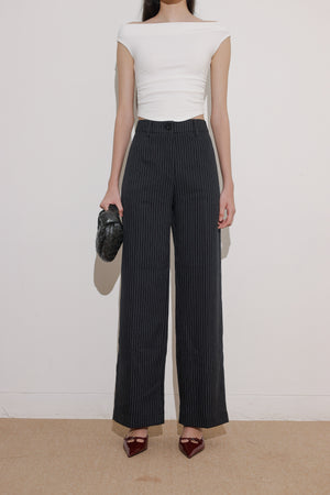 Gigi Pants in Stripe Black
