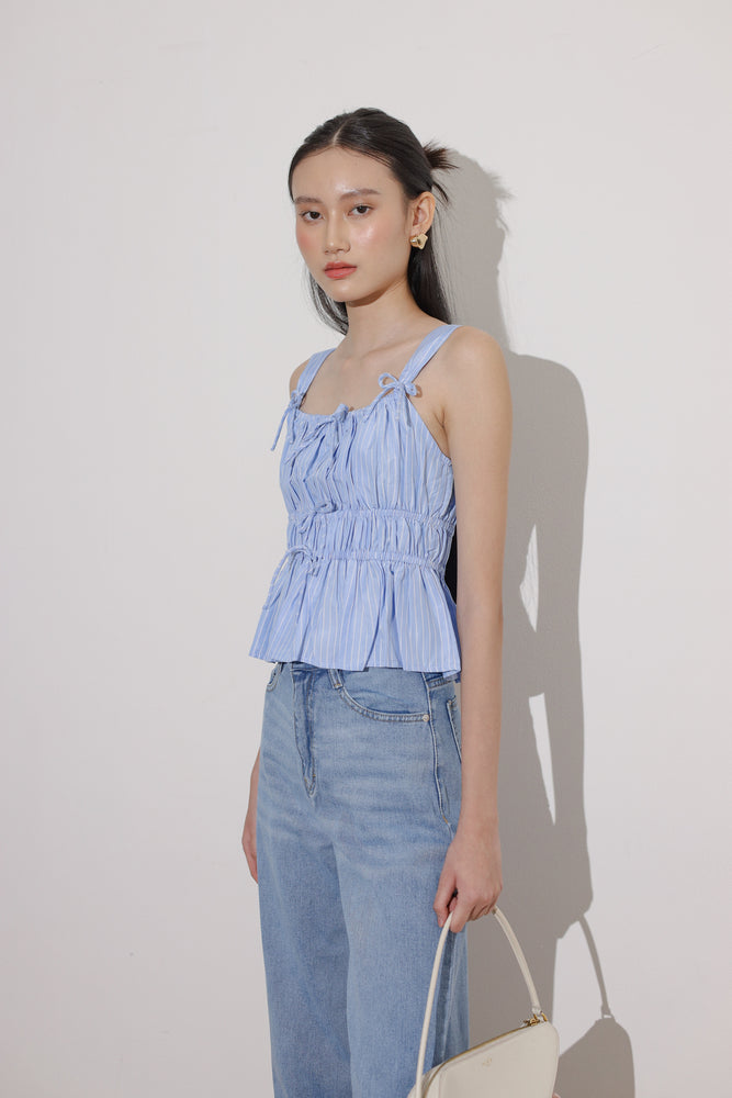 Miyeon Top in Stripe Blue