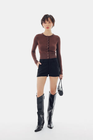 So Micro Shorts in Black