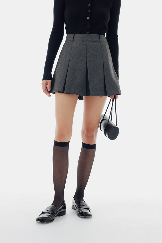 Zuha Skirt Highwaisted in Grey