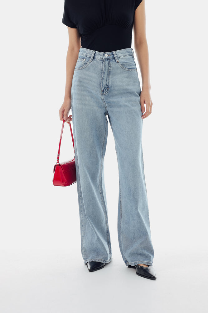 Beck Baggy Jeans in Blue Denim