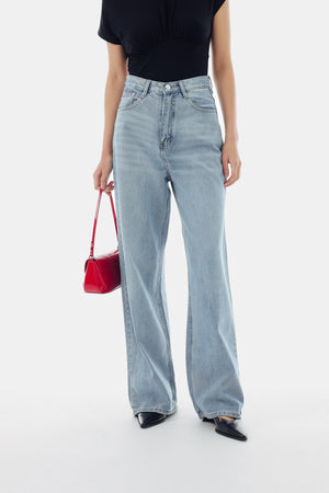 Beck Baggy Jeans in Blue Denim
