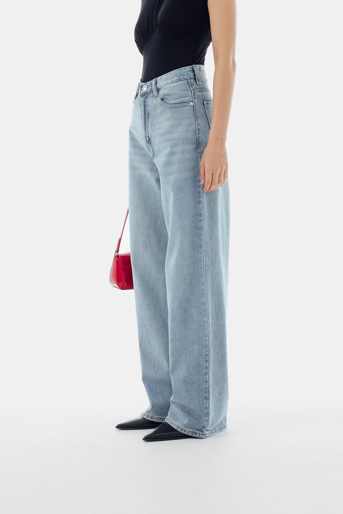 Beck Baggy Jeans in Blue Denim
