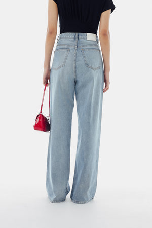 Beck Baggy Jeans in Blue Denim