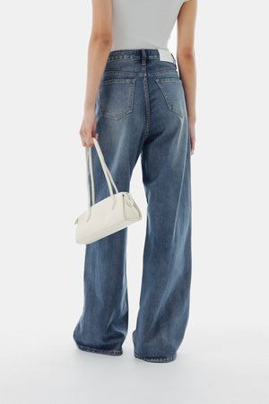 Beck Baggy Jeans in Mid Denim