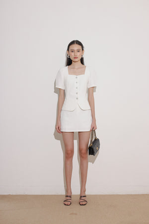 Haein Top Sleeves in White