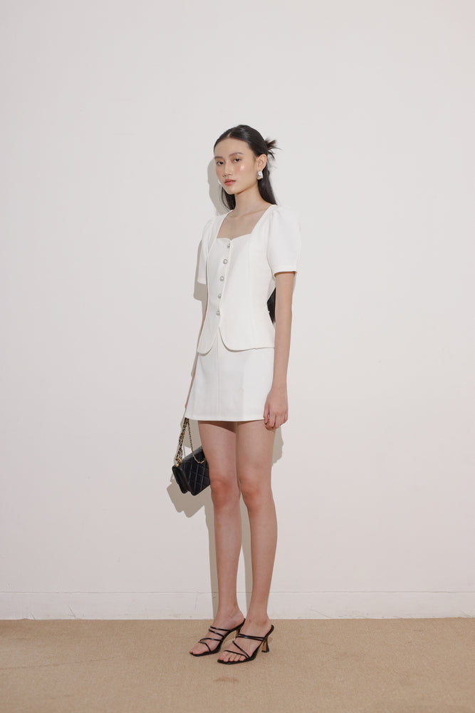 Haein Top Sleeves in White