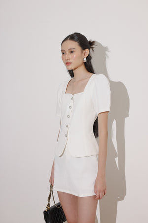Haein Top Sleeves in White