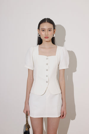 Haein Top Sleeves in White