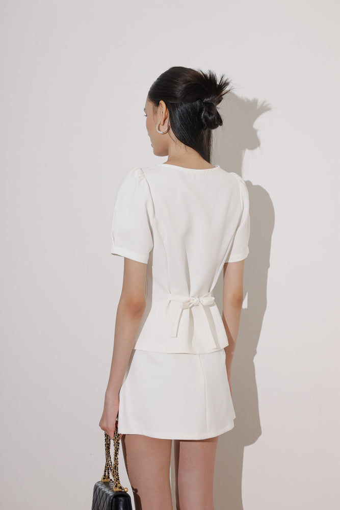 Haein Top Sleeves in White