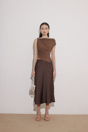 Rena Top in Brown