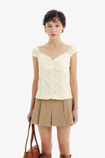 Haze Top in Baby Yellow