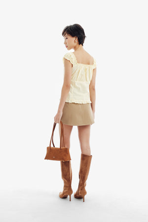 Haze Top in Baby Yellow