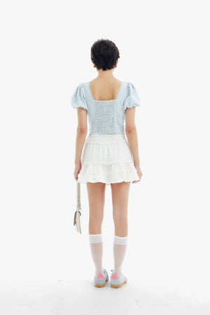 Shira Top in Baby Blue