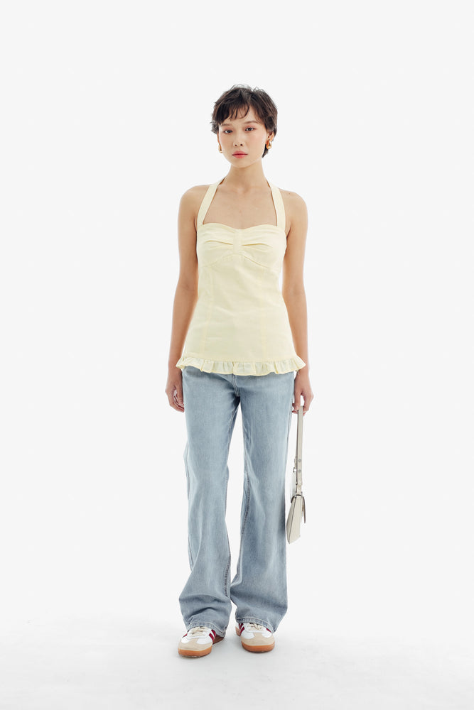 Cabana Top in Baby Yellow