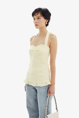 Cabana Top in Baby Yellow