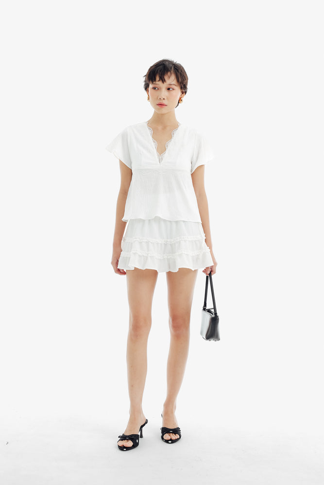 Hanni Top Sleeve in White