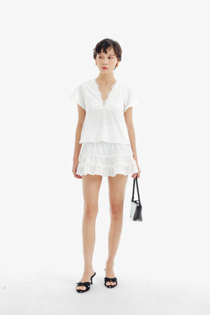 Hanni Top Sleeve in White