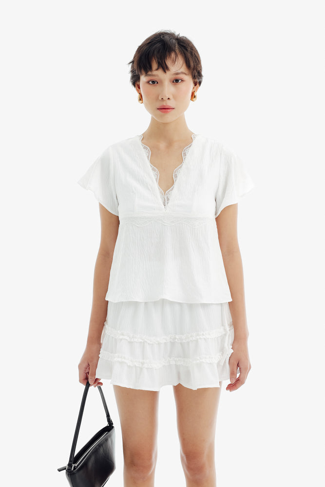 Hanni Top Sleeve in White