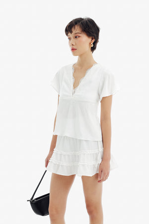 Hanni Top Sleeve in White