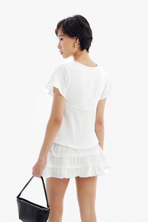 Hanni Top Sleeve in White