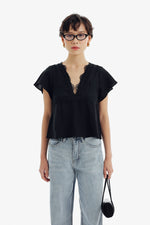 Hanni Top Sleeve in Black