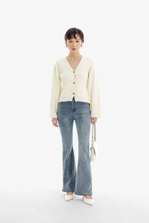 Jackie Cardigan in Ivory
