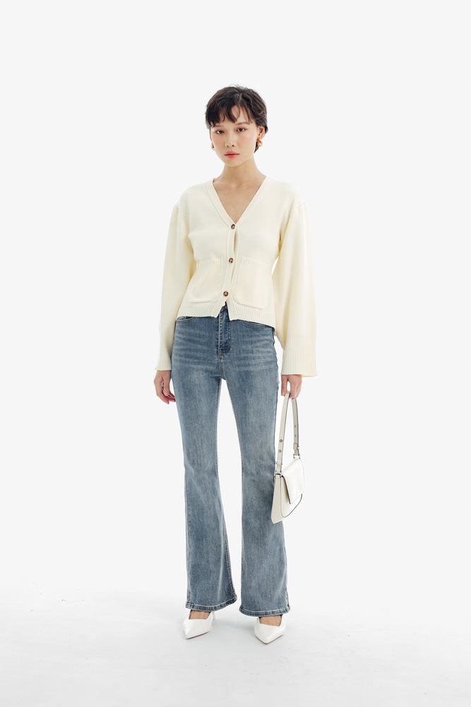 Jackie Cardigan in Ivory