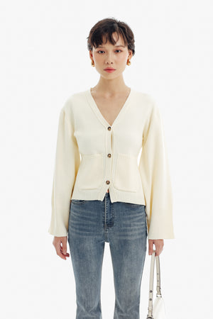 Jackie Cardigan in Ivory