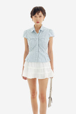 Bree Top in Stripe Blue