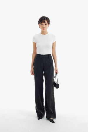 Gigi Pants in Stripe Black