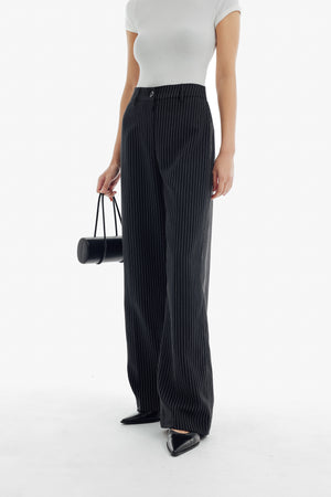 Gigi Pants in Stripe Black