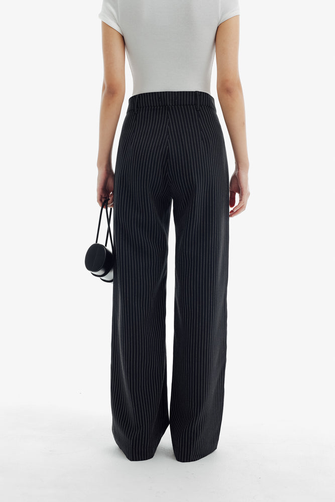 Gigi Pants in Stripe Black