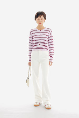 Coast Top in Stripe Pink