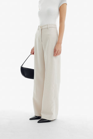 Gigi Pants in Stripe Cream