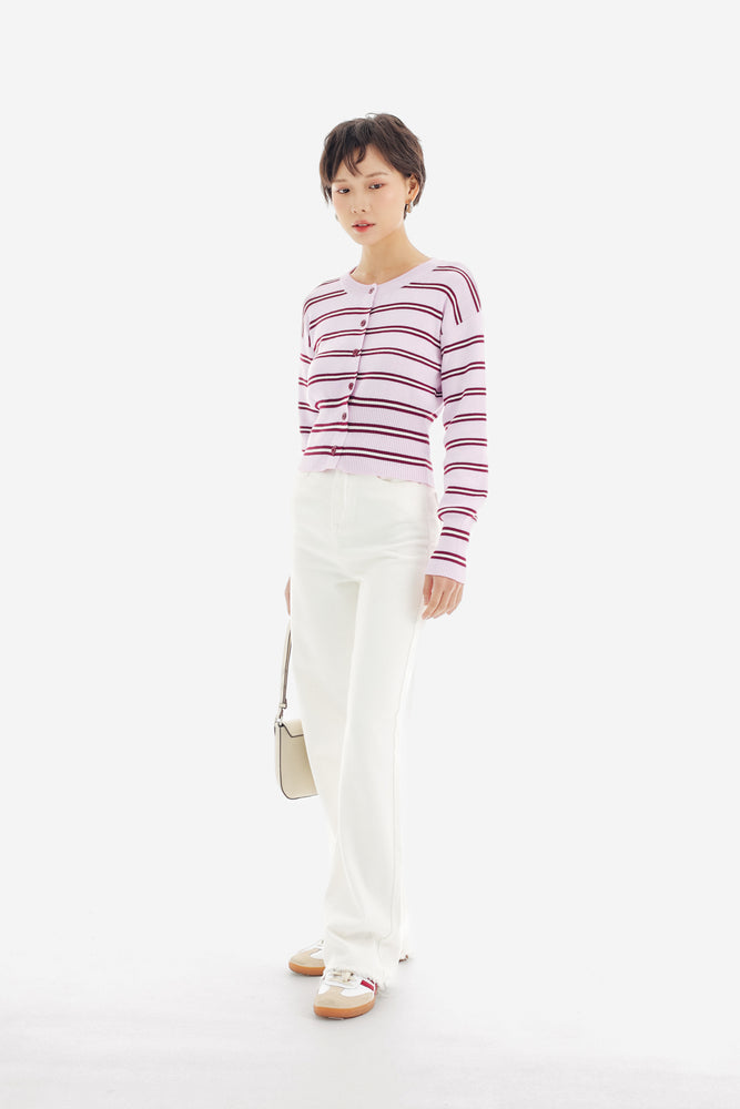 Coast Top in Stripe Pink