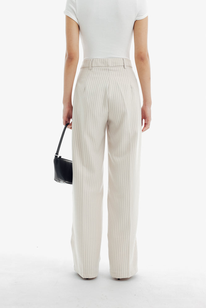 Gigi Pants in Stripe Cream
