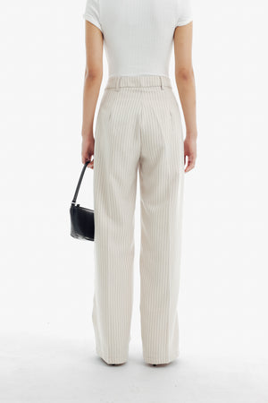 Gigi Pants in Stripe Cream