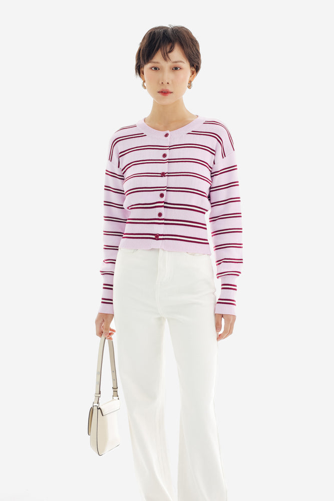 Coast Top in Stripe Pink