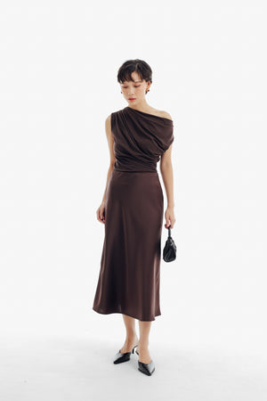 Yoojung Skirt in Brown