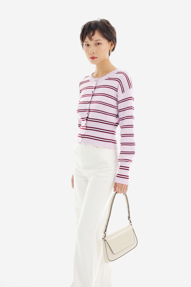 Coast Top in Stripe Pink