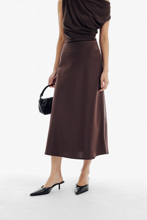 Yoojung Skirt in Brown