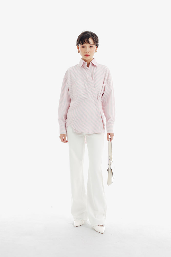 Jigoo Top in Stripe Pink