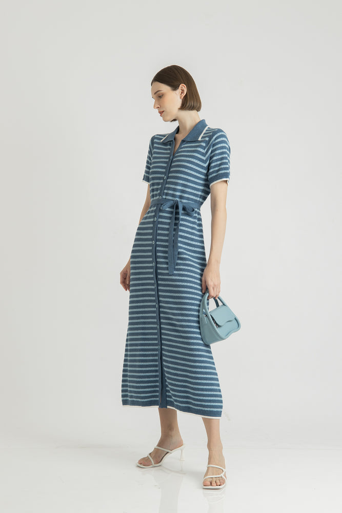 Haewon Dress in Blue