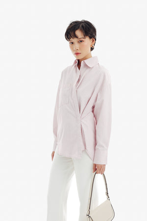 Jigoo Top in Stripe Pink