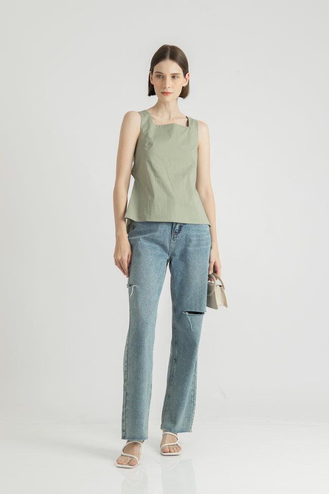 Mari Top in Sage Green