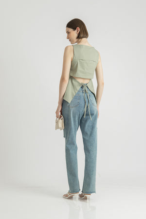 Mari Top in Sage Green