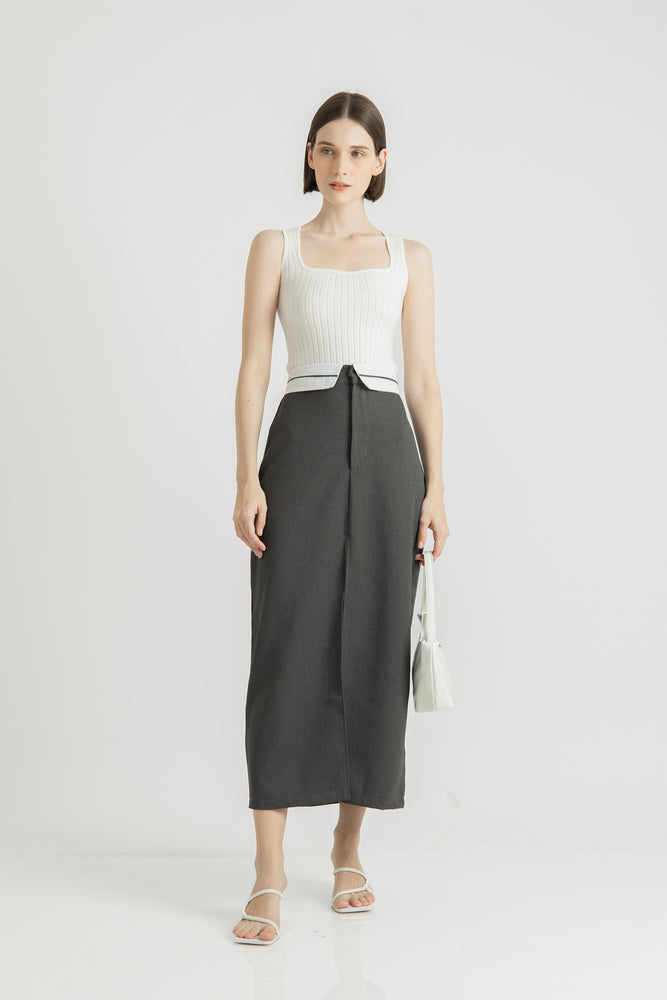 
            
                Load image into Gallery viewer, Aena Skirt in Grey
            
        